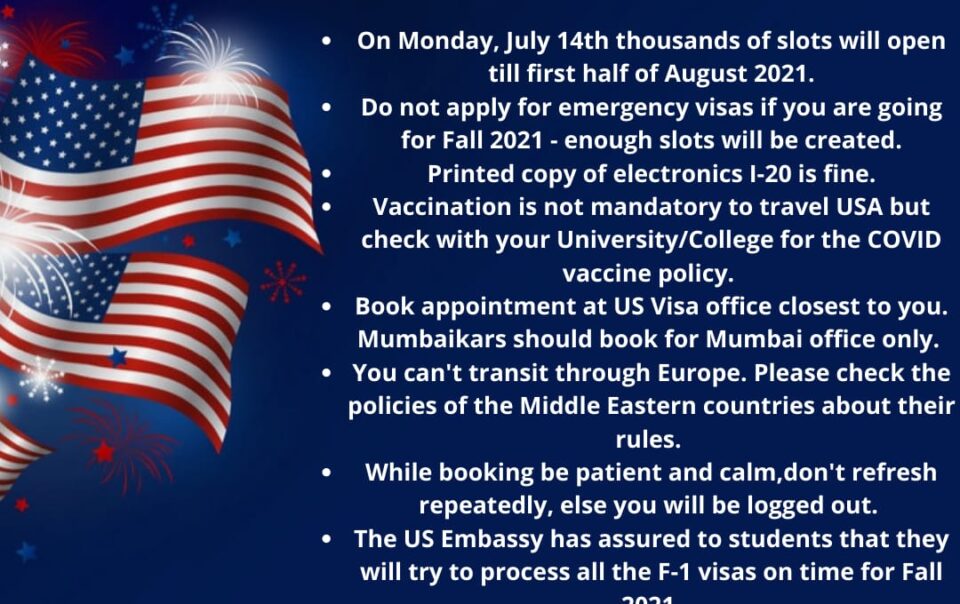 Usa Visa session by US Embassy